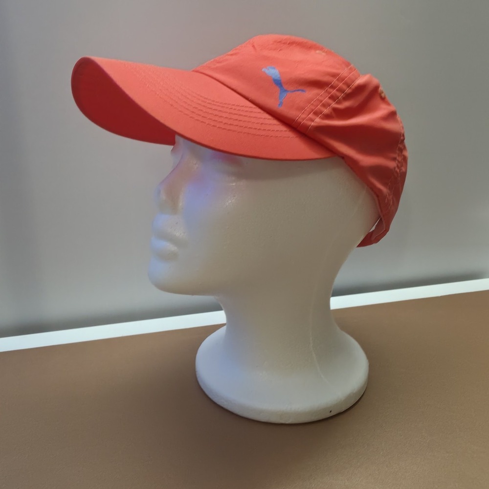 Coral Lightweight PUMA Sports Baseball Cap One Size Hook And Loop Strap